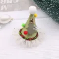 Mini Weihnachtsbaum Haarklammer Hut, gruenes festliches DIY Haarschmuck Modell. - Grün Halbfertig