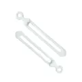 Bridas de silicona blancas organizador de cables correa de gestión con diseño de corazón - Blanco