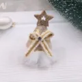 Mini Weihnachtsbaum Hut Haarzubehör DIY Handwerk süße festliche Party Kopfbedeckung - Aprikose Halbfertig