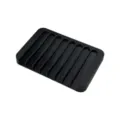 Portasapone scolapiatti in silicone nero per lavello da bagno e cucina pratico. - Scaffale per Sapone di Drenaggio / Nero