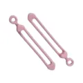 Correas de silicona rosa para caja bento bridas organizadoras de cables elasticas - Rosa