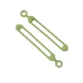 Bridas de Silicona para Cables Organizador Reutilizable Verde Correas Flexibles - Verde