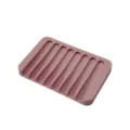 portasapone in silicone con drenaggio, portasapone antiscivolo flessibile per lavandino doccia. - Scaffale per Sapone di Drenaggio / Caffè Moka