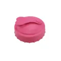 Rosa Silikon Dosendeckel auslaufsicher weiche Versiegelung Tassenabdeckung Herz Lasche - Herzknopf-Stil / Fuchsia