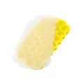 Vaschetta per ghiaccio in silicone a nido d'ape con coperchio, stampo flessibile fai da te. - Con Coperchio / Giallo