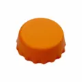 Orangener Silikon Bierflaschenverschluss, umweltfreundliche lebensmittelechte Kappe. - Orange