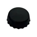 Tappo per bottiglia di birra in silicone nero, coperchio di tenuta riutilizzabile per bevande. - Nero