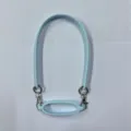 Light blue silicone water bottle strap variant featuring durable metal clasps and elastic holder ring. - Light Blue (Oval Cup Sleeve Ring + Lanyard, Pearlescent Bag)