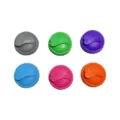 Bunte Silikondosenabdeckungen und Tassenbezüge mit Herzlaschen, sechs flexible Dichtungen. - Herzknopf-Stil / 6er Set / 6-Teiliges Set