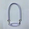 Silicone water bottle strap elastic cup holder band portable purple lanyard for outdoor travel. - Light Purple (Oval Cup Sleeve Ring + Lanyard, Pearlescent Bag)