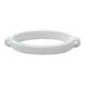White silicone water bottle strap ring band portable cup holder accessory replacement part - White