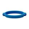 Blue silicone water bottle strap ring, elastic silicone band for cup lanyard accessory. - Sky Blue