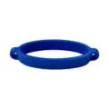 Blue silicone water bottle strap ring elastic silicone band for portable cup accessories. - Dark Blue