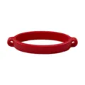 Red silicone water bottle strap ring, elastic silicone band for cup lanyard fixing and hanging. - Red