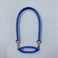 Blue silicone water bottle strap silicone ring portable cup lanyard with metal hooks 1pc - Dark Blue (Oval Cup Sleeve Ring + Lanyard, Pearlescent Bag)