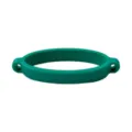 Silicone water bottle strap ring, elastic band holder connector for portable cup lanyard. - Green