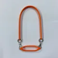 Silicone Water Bottle Handle Strap Portable Cup Lanyard Ring Carrier Band - Orange - Orange (Oval Cup Sleeve Ring + Lanyard, Pearlescent Bag)