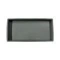 Bandeja de almacenamiento de silicona gris multifuncional, jabonera rectangular para lavabo. - Gris