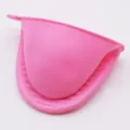 Silikon Ofenhandschuh rosa hitzebeständiger Topflappen für Küche Backen Mikrowelle - Dünner Stil / Rosa