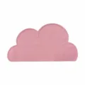 Pink silicone cloud placemat waterproof oilproof heat insulation baby children dining table mat - Pink