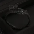 Bracciale Uomo Acciaio Inossidabile Cavo Doppia Testa di Drago Gioielli Gotico Nero - Nero
