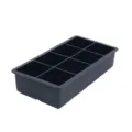 Bac a glaons en silicone 8 grilles moule carre gris fonce outil de cuisine pratique - 8 compartiments carrés noir (sans couvercle)