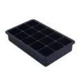 Moule a glaons en silicone noir a 15 grilles, accessoire de cuisine flexible pour bar. - 15 compartiments noir (sans couvercle)