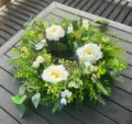 Artificial Peony Flower Wreath Greenery Front Door Wall Hanging Decoration Indoor - Peony Style