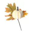 Decoratieve pompoen met esdoornblad prikker voor Halloween kransen herfst oogstfeest - Stijl B
