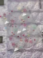 Spring summer cute colorful nail art stickers with 3D embossed heart and flower designs - Gold Stamping Style