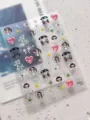 3D embossed cute cartoon big-eyed doll nail art stickers with sweet bows and flowers. - Big Eyes Stickers YT8974