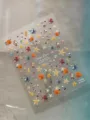Ocean series 3D embossed nail art stickers, summer starfish and seashell nail decors SKU. - Crystal Diamond Silver Stamping YT8582