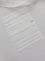 White embossed lace nail stickers, minimalist trim nail art decals for DIY manicure designs. - Embossed YT8936