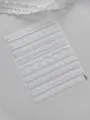 White embossed lace nail art stickers, elegant hollow mesh gauze DIY nail decals for women. - Embossed YT8937