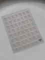 3D pink bow nail stickers iridescent flash cute minimalist charm decal for press on nails - Shell Light YT8458Te / Pink