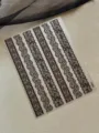 Lace butterfly nail art stickers, 3D relief hollow mesh striped decals for manicure design. - Embossed Style (YT8850)