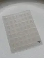Pegatinas de uñas con lazo 3D minimalistas, hoja de pegatinas de uñas iridiscentes brillantes. - Color Piel