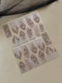 Lace butterfly nail stickers embossed 3D mesh strip rose gold nail art decal variant SKU - Embossed Style (YT8856)