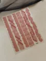 Lace butterfly nail stickers French hollow mesh floral striped manicure decal sheet. - Embossed Style (YT8857)