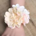 Artificial flower wrist corsage for wedding bridesmaid bridal party wear elegant style. - Style A (Wrist Corsage)