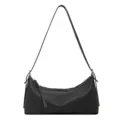 Borsa a spalla sotto l'ascella in pelle nera classica borsa a baguette da donna elegante - Nero