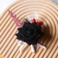 Halloween black rose brooch artificial flower party dress corsage photography decoration main image - Style E
