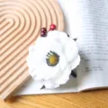 White flower brooch artificial flower wedding party dress decoration jewelry fashion accessory - Style G