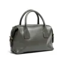 Borsa a mano bowling mini grigia da donna, elegante borsa a tracolla in pelle PU. - 29x10x20cm / Grafite (grigio)