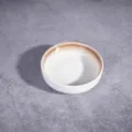 Coupelle en céramique japonaise, petit plat rond pour sauce soja et condiments. - Petit plat rond de 3,5 pouces / Or Sésame