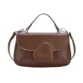 Braune PU Leder Umhängetasche stylische Damen Schultertasche für Alltag Freizeit und Mode. - Braun