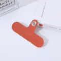 Parche de cordón para teléfono universal, pestaña de tela duradera para fundas. - Naranja