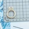 Anneau de porte-clés à ressort en métal doré avec joli design d'oreilles de nœud en alliage de zinc. - Lapin (Nœud Papillon) / Or