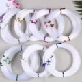 Fil de perlage sans élastique ligne de pêche transparente fil de bijouterie bobine blanc - Emballage en vrac / Diamètre de 0,6 mm