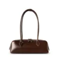 Donna elegante borsa a spalla orizzontale chic borsa baguette in pelle marrone borsa giornaliera - 33*10.5*11 / Caffè